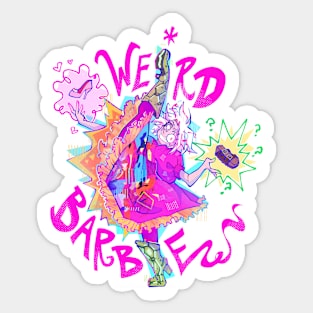 Weird Barbie Sticker